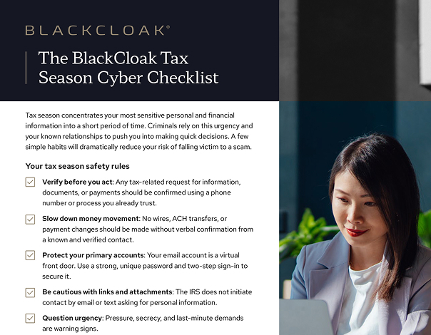 Tax-season safety checklist